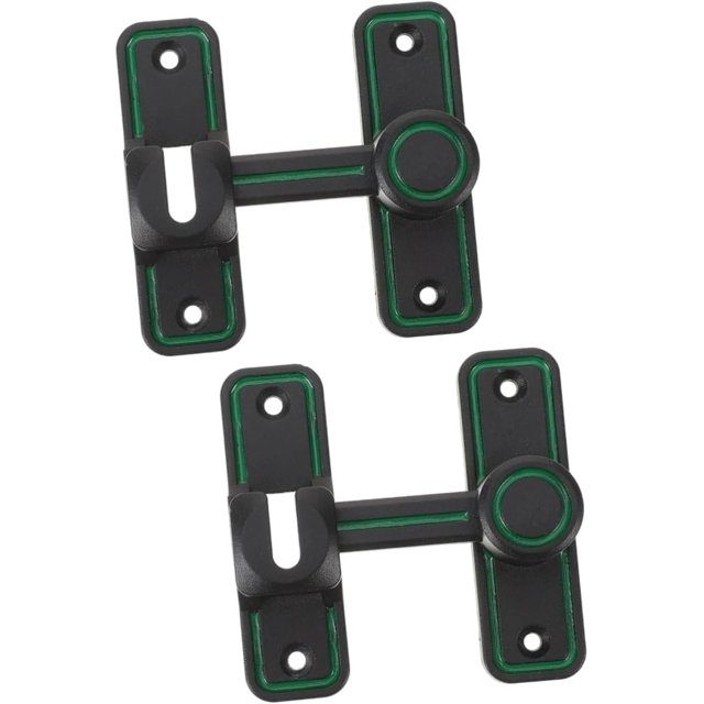 HWZWT 2pcs Door Lock Latch Door Security Hook and Eye Latch Locks Pad Gate Chain Screen Door Catch Furniture Door Latch Key Covers Right Angle Door Angle Door Latch Lock Hinge Zinc Alloy
