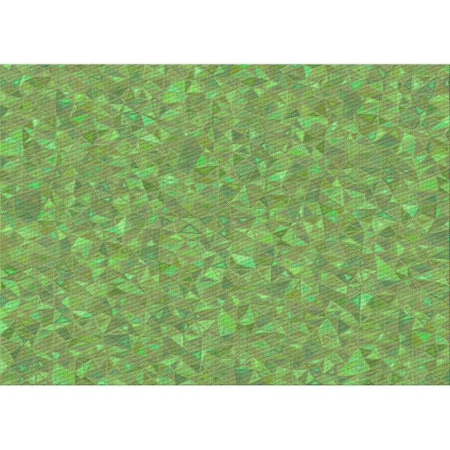 Ahgly Company Machine Washable Indoor Rectangle Transitional Olive Drab Green Area Rugs, 2' x 4'
