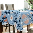 thumbnail image 5 of Yayeee Tablecloths 54" x 72" Rectangle Wrinkle Resistant Party Table Cover, Floral Easter Rabbits, 5 of 8