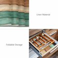 thumbnail image 6 of Placemats Set of 6, Farmhouse Teal Brown Woven Placemat, Linen Place Mats for Kitchen/Dining Tables, Vintage Wooden Striped Washable Table Mats for Party, 6 of 8