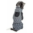 thumbnail image 3 of Pet Life ® Active 'Downward Dog' 4-Way-Stretch Fitness Yoga Dog Tracksuit Hoodie, 3 of 9