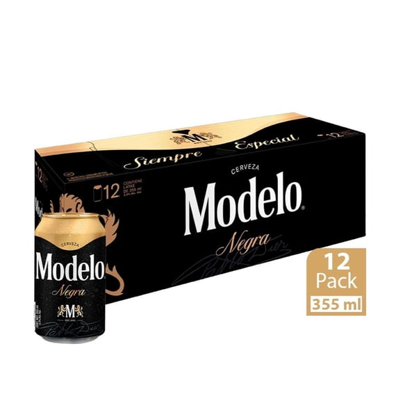 Cerveza oscura Negra Modelo 12 latas de 355 ml c/u