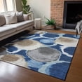 thumbnail image 6 of Addison Rugs Chantille Indoor/Outdoor Transitional Modern Navy Machine Washable Rectangle Rug, 9' x 12', 6 of 8