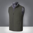 thumbnail image 3 of Otoño de los hombres Chaleco de lana chaqueta de invierno Casual Chaleco de felpa forro cortavientos abrigo térmico senderismo Camping esquí Chaleco 5XL, 3 of 4