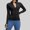 Black, variant on Drovellove Women's Yoga Top Long Sleeve Zip Up Athletic Shirt - High Neck Running Workout Top with Thumb Holes, Quick-Dry Training Tee for Gym, Cycling, Hiking, Dance, Outdoor Fitness