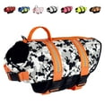 thumbnail image 3 of Paws Aboard Dog Life Jacket, Neoprene Dog Life Vest for Swimming and Boating - Grey/Orange, 3 of 7