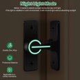 thumbnail image 2 of Greenne Black Luminous Barn Door Latch Lock For Locking Sliding 90° Right Angle Door, 2 of 10