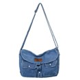 thumbnail image 3 of Bolso de hombro de mezclilla para mujer 2024 nuevo mensajero de doble bolsillo con lona de estilo de trabajo universitario de gran capacidad, 3 of 5