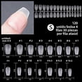 thumbnail image 1 of 120 Pieces Mini False Nails Transparent Soft Gel Full Coverage For Manicure Extensions, 1 of 5