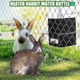 thumbnail image 2 of 32 oz Heated Rabbit Water Bottle - No Drip Bunny Water Feeder Dispenser - Constant Temperature - Prevent Water Freeze - Ideal for Hamster, Gerbil, Guinea Pigs, Mouse, Rats - Small Animal Pet Cage, 2 of 4