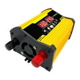 thumbnail image 2 of Inversor de corriente de 110 V/ y 2 adaptadores de batería para coche, fuente de alimentación para acampar Amarillo 220V C Baoblaze inversor de corriente para coche, 2 of 8