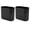 Black, variant on iDesign Small Slim Plastic Bathroom Trash Can, Garbage Can for Bedroom, Office, Desk, Dorm, Soft Aqua
