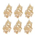 thumbnail image 2 of EHJRE 6 Pack Vintage Vivid Large Feather Charms Collection Metal Feather Pendants for Golden, 2 of 9