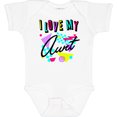 thumbnail image 3 of Inktastic I Love my Aunt- 80s retro style Boys or Girls Baby Bodysuit, 3 of 5