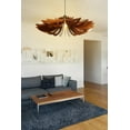 thumbnail image 2 of FullHouse - Penny - Walnut Chandelier, 2 of 4