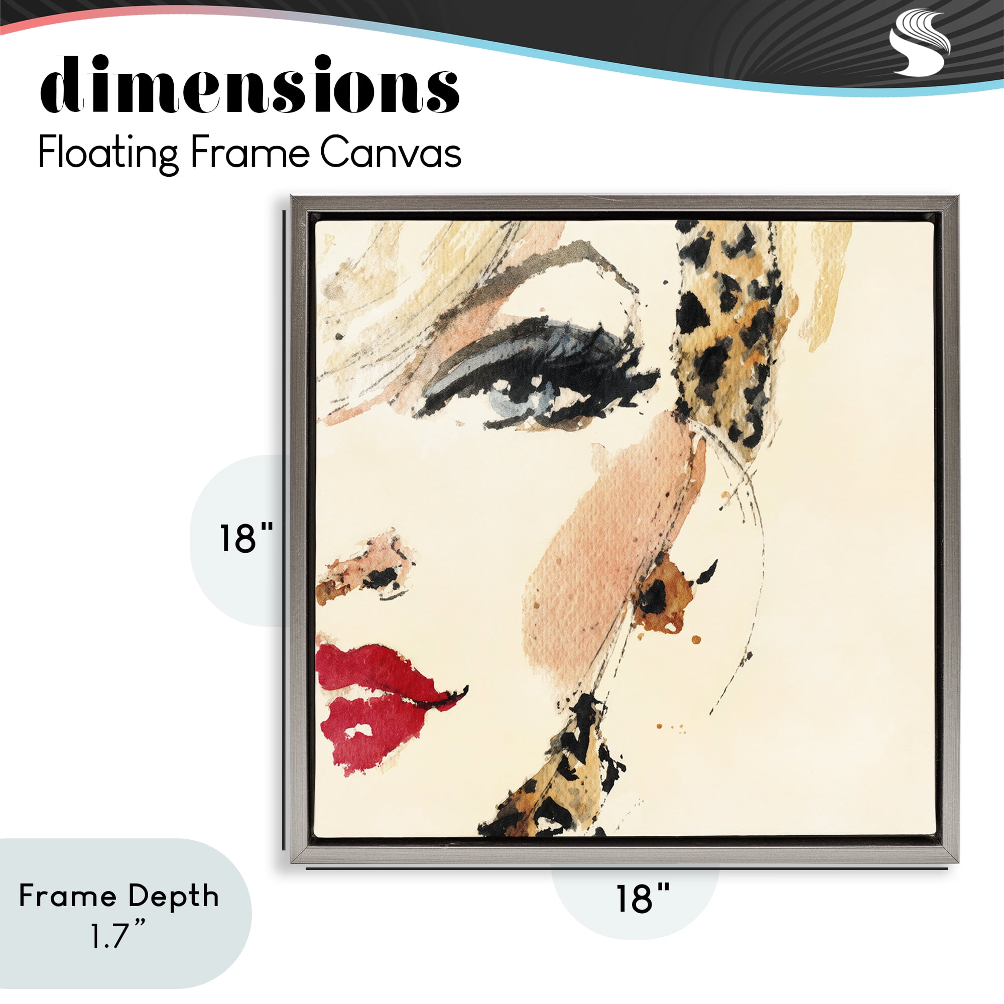 Stupell Industries Crimson Enigma Lipstick Gray Framed Floater Canvas Wall Art, design by Svetlana Aleynikova