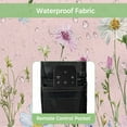 thumbnail image 4 of Outdoor TV Cover 30 to 32 Inches, Farmhouse Floral Wildflowers Herb Plant Retro Pink Texture Waterproof TV Cover with Remote Control Pocket, Flat Screen TV Cover Protector for Outside TV, 4 of 6