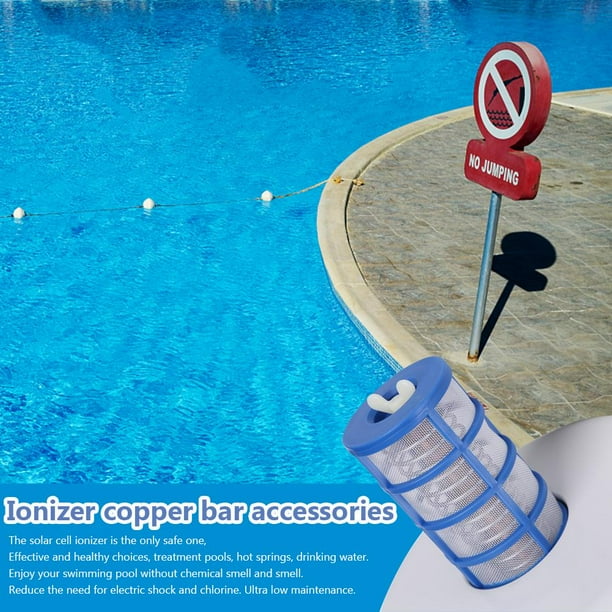 Limpiador solar de la pantalla de la cesta de los purificadores del ionizador de la piscina del ánodo de cobre Ndcxsfigh Para estrenar