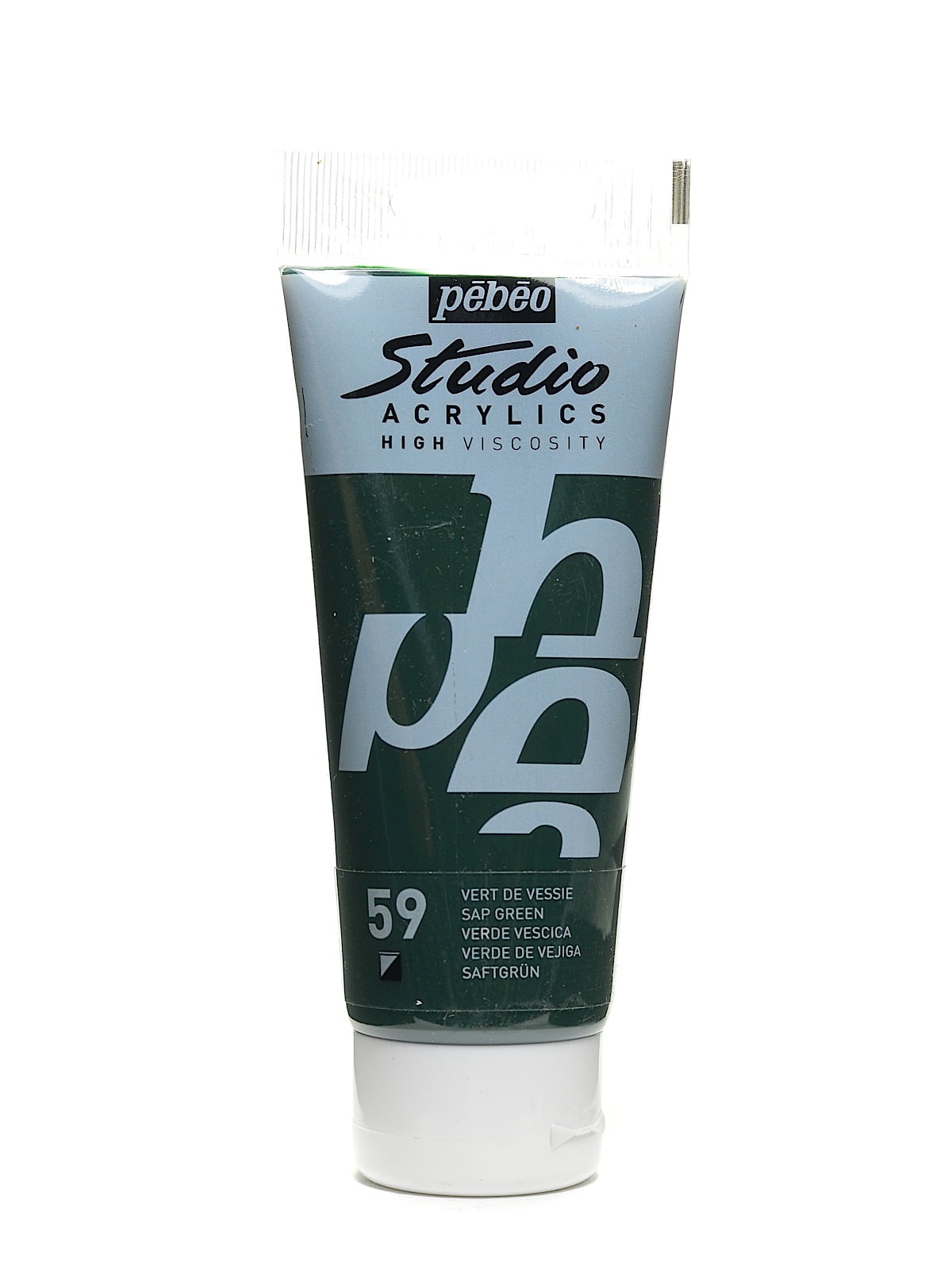 Studio Acrylic Paint sap green, 100 ml (pack of 3)