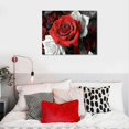 thumbnail image 5 of EastSmooth Black White And Red Rose Canvas Wall Art, Abstract Rose Flowers Picture Artworks Painting Print Posters Modern Home Decorations Framed Ready To Hang For Living Room Bedroom Bathroom Kitchen, 5 of 6