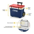 thumbnail image 4 of RTIC 22 QT Ultra-Light Wheeled Hard-Sided Ice Chest Cooler, Fits 28 Cans, 6 Wine Bottles, Patriot, 22 QT Ultra-Light Wheeled Cooler, 4 of 9