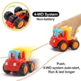 thumbnail image 2 of Set de coches de juguete impulsados por fricción para vehículos de construcción Push and Go, 2 of 7