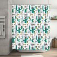 thumbnail image 5 of Disketp Hello Summer Stall Fabric Shower Curtain Liner Waterproof - 72" x 72", Lightweight Stall Size Shower Curtain Machine Washable - 60x72, 5 of 5