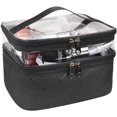 thumbnail image 1 of Estuche Cosmético Doble - Organizador Cosmético - Negro JAMW Sencillez, 1 of 5