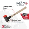 thumbnail image 2 of Wiha Tools Malleable Cast Iron Split Head Mallet Set, 7 Piece. Set includes Heavy duty mallet housing, Hickory handle five 50mm faces., 2 of 6