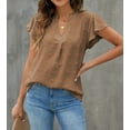 thumbnail image 3 of Fantaslook Blouses for Women Dressy V Neck Ruffle Sleeve Summer Tops Casual Flowy Shirts, 3 of 9