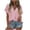*Pink, variant on ClodeEU Women's Summer V Neck Short Sleeve T-Shirt ,Solid Color Loose Fit Casual Top Purple,Womens Plus XXL