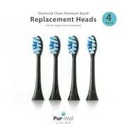 Pur-Well Living Pur-Hydro 4 Replacement Toothbrush Heads (Dupont Bristles)