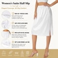 thumbnail image 6 of Women Half Slips Under Dress - Lace Hem, Elastic Waist, Knee Length Petticoat, 6 of 7
