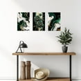 thumbnail image 2 of ZHONGYUTONG 3 Piece Emerald Green Wall Art Green White and Gold Pictures Wall Decor Abstract Marble Painting Floral Canvas Prints Modern Bathroom Home Artwork (11"x14"x3PCS), 2 of 6