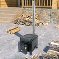 thumbnail image 4 of TABODD Wood Stove for Hot Tents, Wood Burning Stove with Chimney Pipes for Tents, Shelter, Outdoor Portable Camping Stove for Heating and Cooking, Includes Gloves, 4 of 12