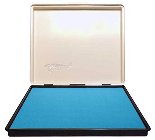 Infusion 7" x 8" Extra Large Industrial Stamp Ink Pad, Your Go to Large Stamp Ink Pad for Bright Color, Even Coverage and Durability, Sky Stamp Pad