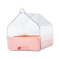 thumbnail image 3 of Caja de ducha de baño loro, jaula de pájaros pequeños, accesorios de jaula, bañera de loros, bañera de bañera, casa de baños para budgie de pinzones Rosa, 3 of 8