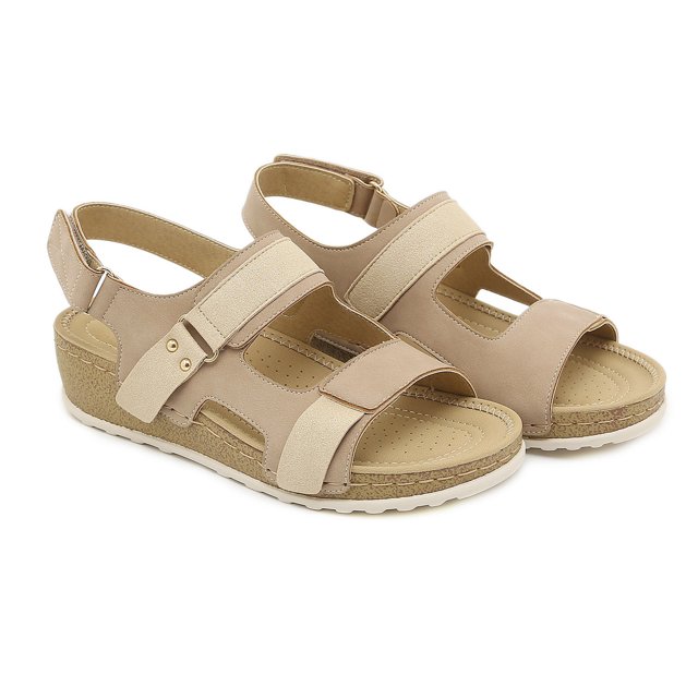 Zapatos de mujer Peep Toe Moda Casual Cómodo Tacón de cuña Sandalias de plataforma Wmkox8yii sa3709