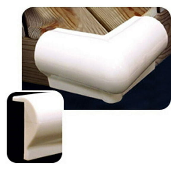 6 x 6 Inch 90 Degree Vinyl Dock Corner Bumper for Boats