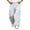 Gray, variant on Men's Hiking Pants Trendy Drawstring Low Rise Pants with Zipper Pockets Wide Leg Workout Trousers Fall Clothes(White,X-Large)