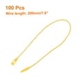 thumbnail image 2 of Uxcell Cotton Hang Tag String Snap Lock Price Tag Fastener Ties 100 Pcs Yellow 7.8 in, 2 of 7