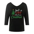 thumbnail image 2 of Sweaters for Women Christmas Sweaters Amusing Cute Tops Long Sleeve V Neck Sweatshirt Plus Size Tops for Women, 2 of 5