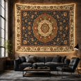 thumbnail image 5 of Floral Garden Ornate with Mandala Composed Concentric Circular, Mystical Fantasy for Space Lovers, Galaxy Room Decor, Mother'S Day Gift, Tapestry Wall Hanging for Bedroom and Dorm, 5 of 6