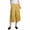 Yellow, variant on MLCDZ Womens Cotton Linen Lightweight Cropped Pants Loose Fit Wide Leg Capri Casual Loose Plus Size Elastic Waist Trousers