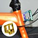 thumbnail image 5 of Soporte de bloque portador delantero de bicicleta, soporte de montaje, soporte de rejilla, adaptador de placa electrostática para Oro, 5 of 8