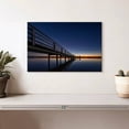 thumbnail image 2 of Elephant Stock Ammersee Pier Wall Art - Horizontal Canvas Wall Art - Living Room Wall Decor - Nautical Canvas - Blue And Black Decor - 12" x 8", 2 of 8