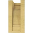 thumbnail image 4 of 4"W x 4"D x 8"H Wide Pescadero Rough Cedar Woodgrain TimberThane Corbel, Primed Tan, 4 of 6