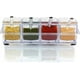 thumbnail image 3 of Caja de condimentos, recipientes de almacenamiento de acrílico transparente para especias con cucharas | Haga que cocinar sea simple | juego de 4 piezas, 3 of 6