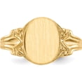 thumbnail image 4 of 14K Yellow Gold 10.0X8.0mm Open Back Signet Ring (Size 6) Made In United States rs195, 4 of 5
