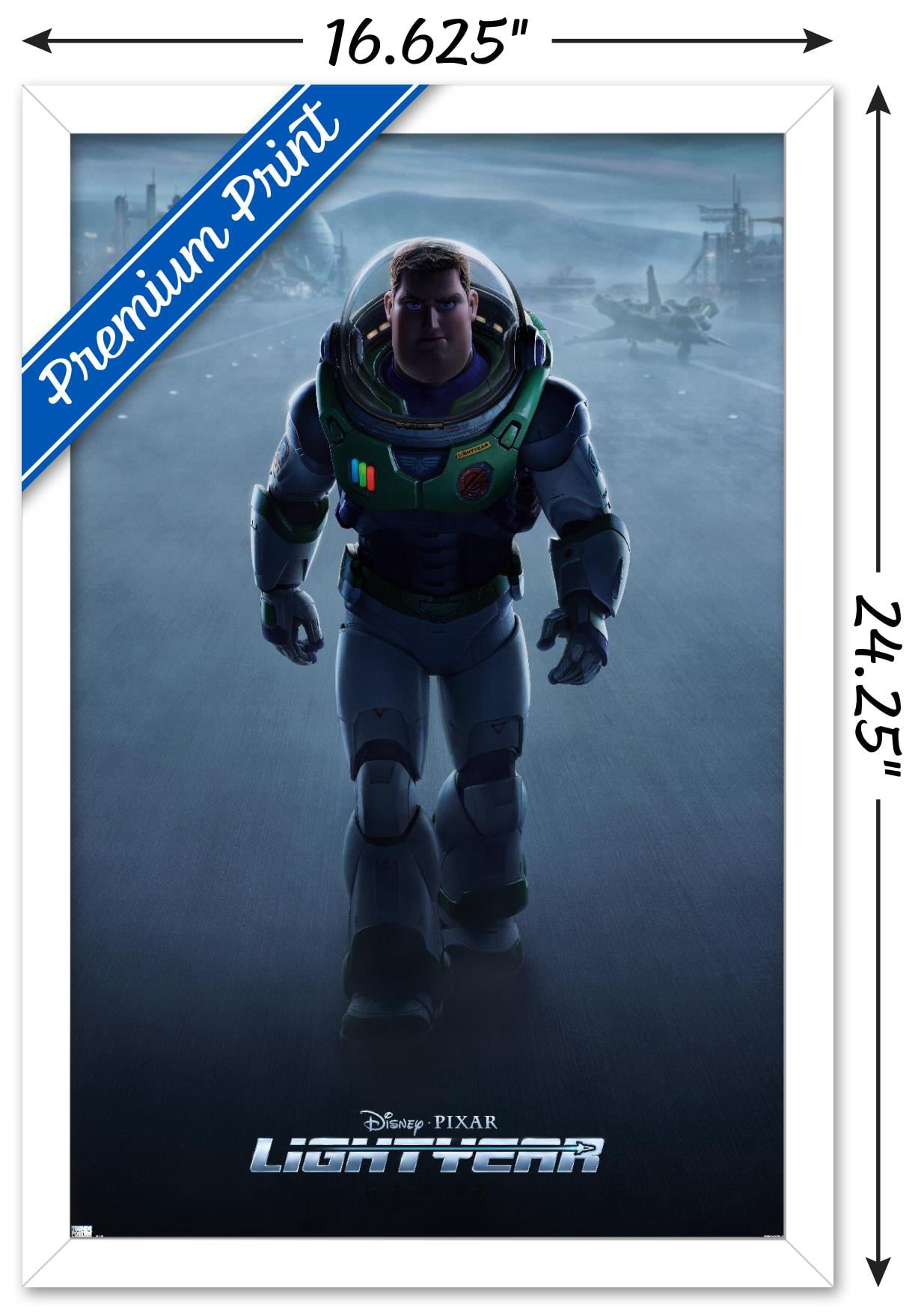 Disney Pixar Lightyear - Buzz Lightyear One Sheet Wall Poster, 14.725" x 22.375" Framed